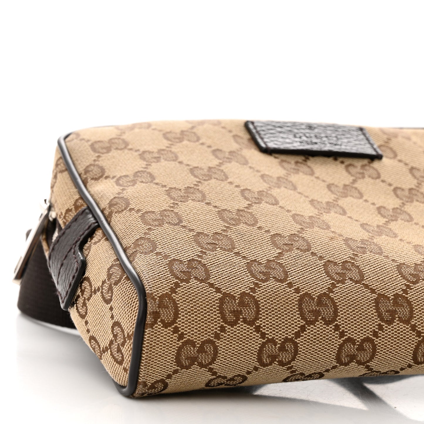 Monogram Dollar Calfskin Belt Bag Beige Ebony Testa di Moro Marrone Scuro