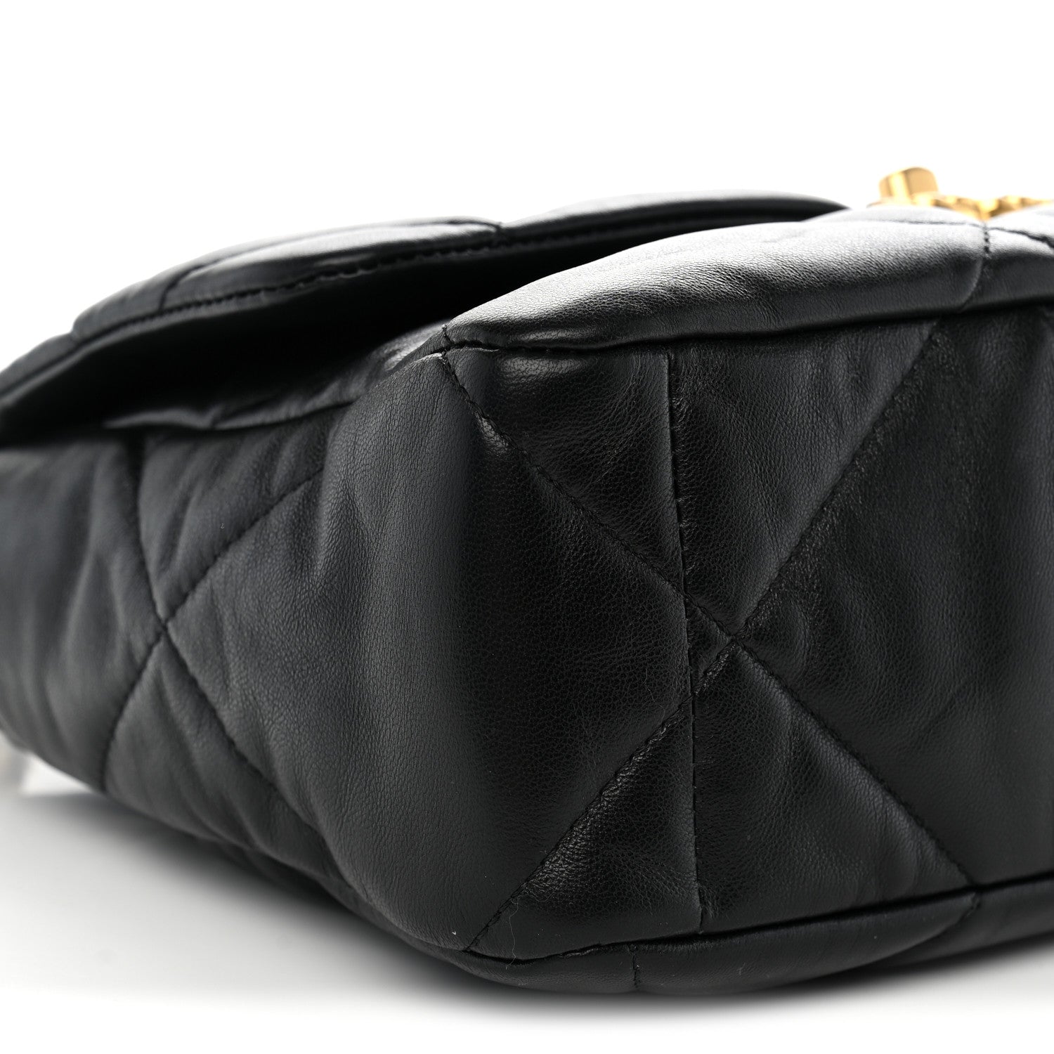 Chanel Lambskin Quilted Large Chanel 19 Flap Black 9 of 10