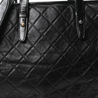 Chanel Calfskin Quilted Large Gabrielle Shopping Tote Black 8 of 10
