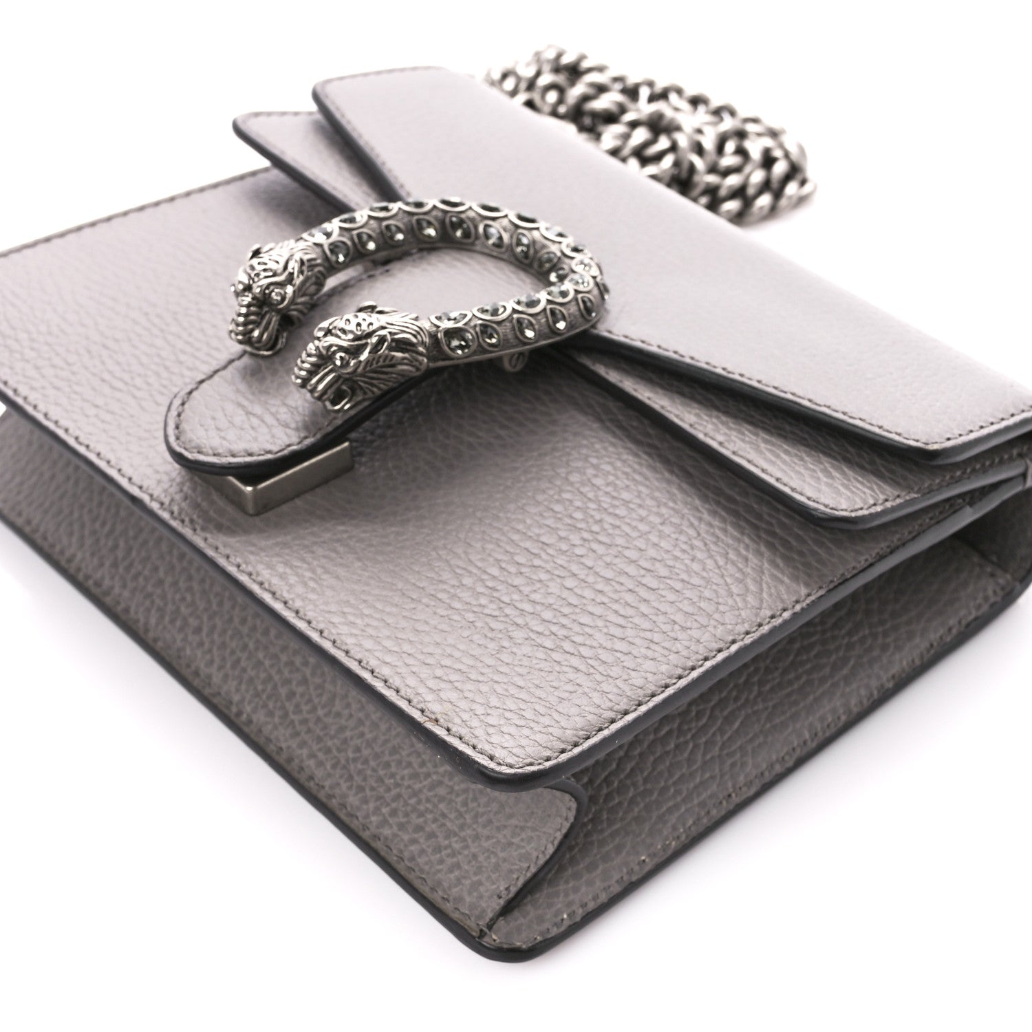 Gucci Calfskin Mini Dionysus Shoulder Bag Dusty Grey 11 of 11