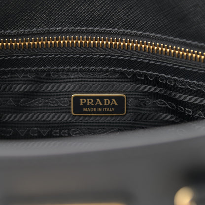 Prada Saffiano Lux Micro Galleria Shoulder Bag Black 6 of 8