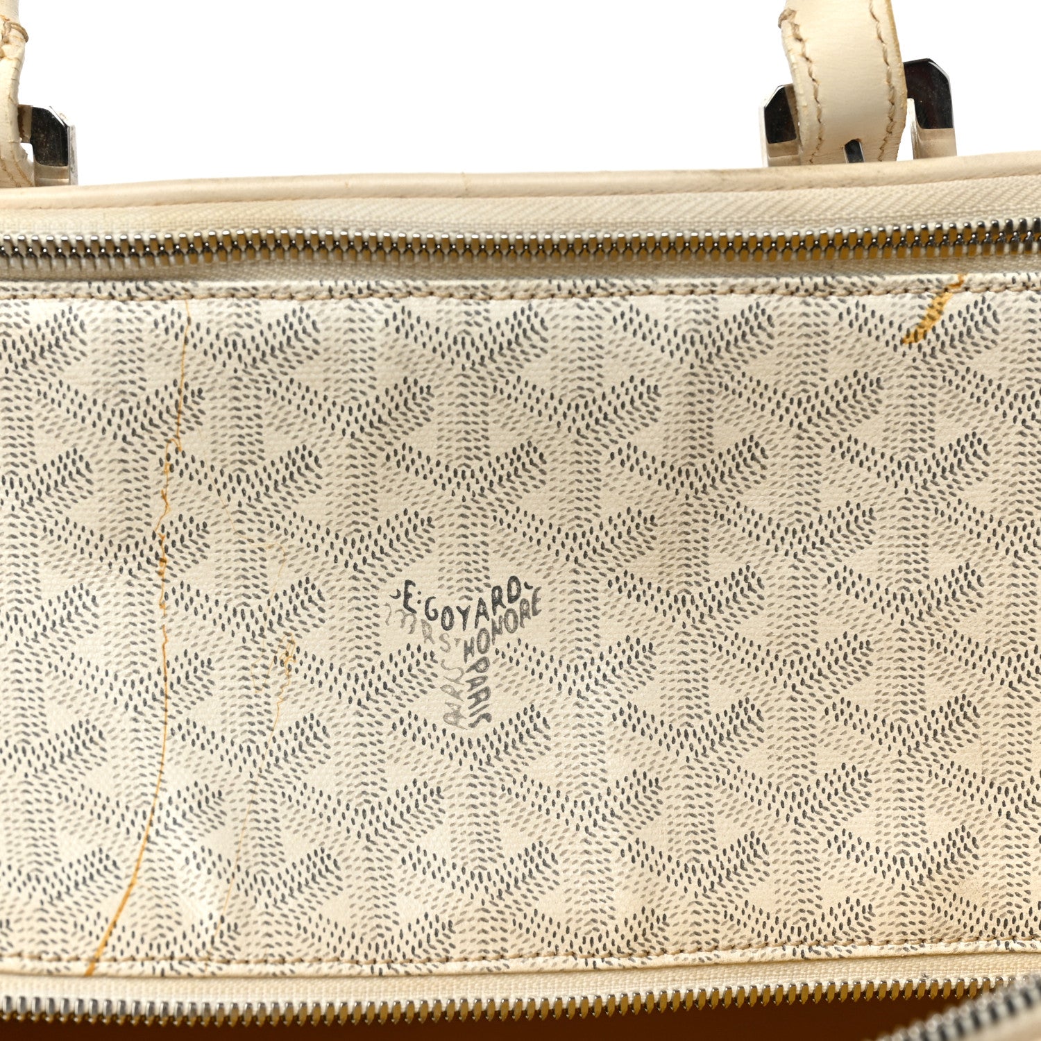 Goyard Goyardine Sac Hulot Pet Carrier PM White 9 of 13