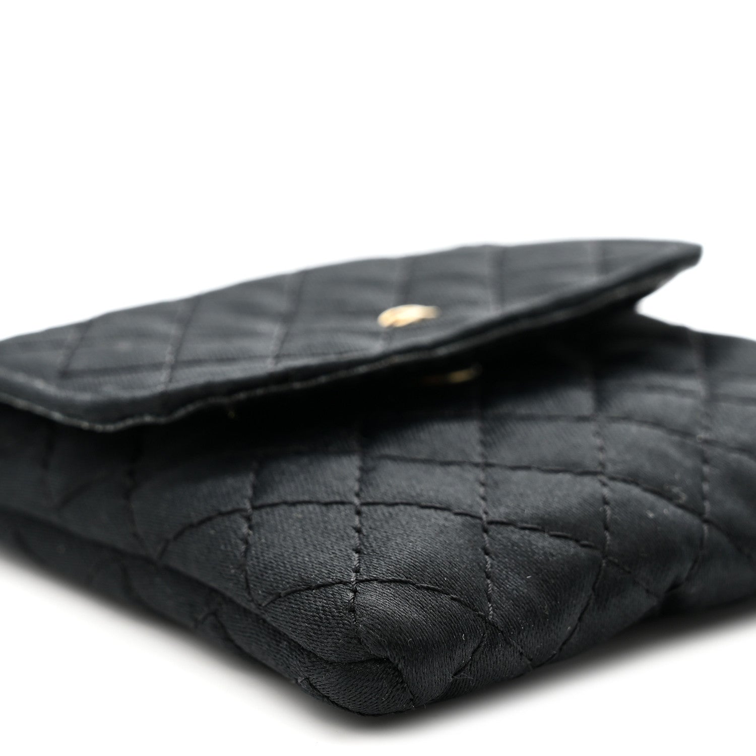 Chanel Jersey Quilted Micro Flap Bag Black 9 of 11