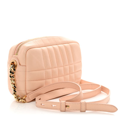 Burberry Lambskin Quilted Mini Lola Camera Bag Peach 3 of 11