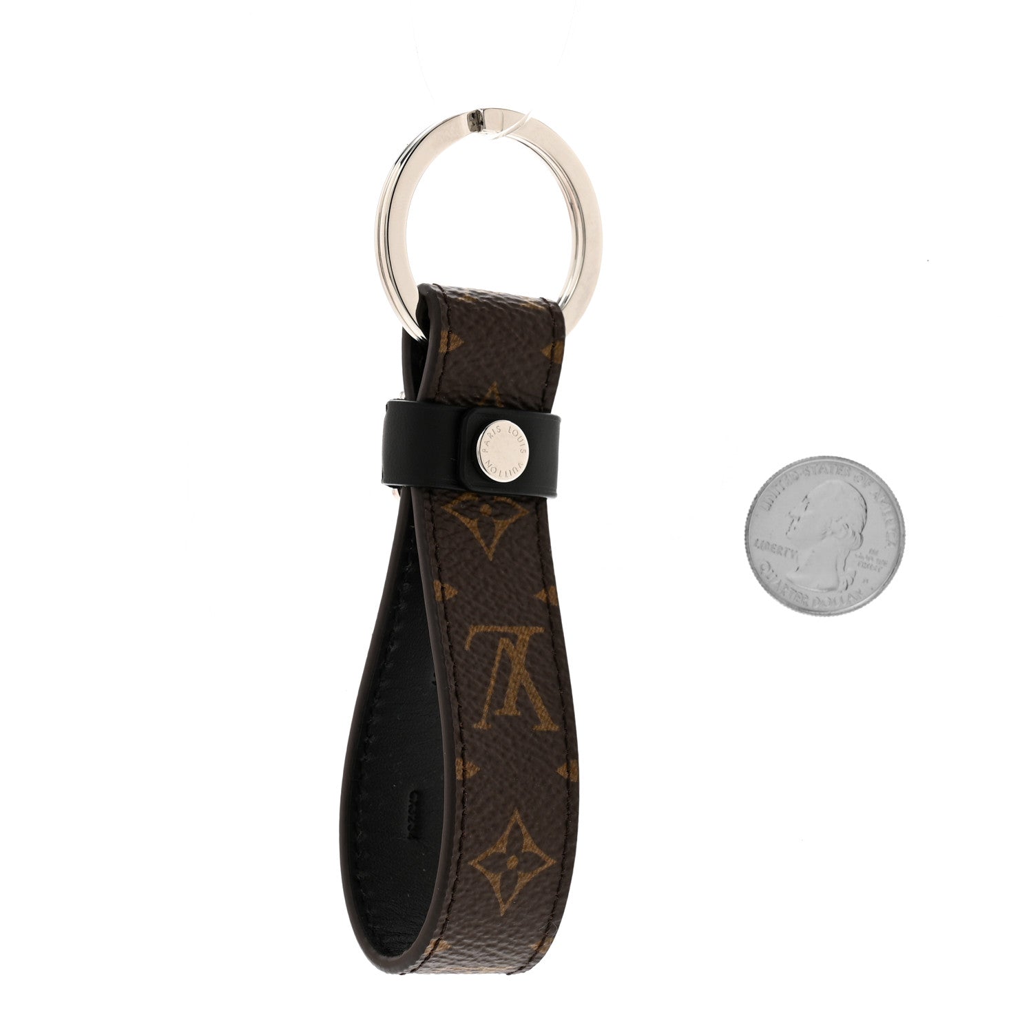Louis Vuitton Monogram LV Dragonne Bag Charm Key Holder 2 of 5
