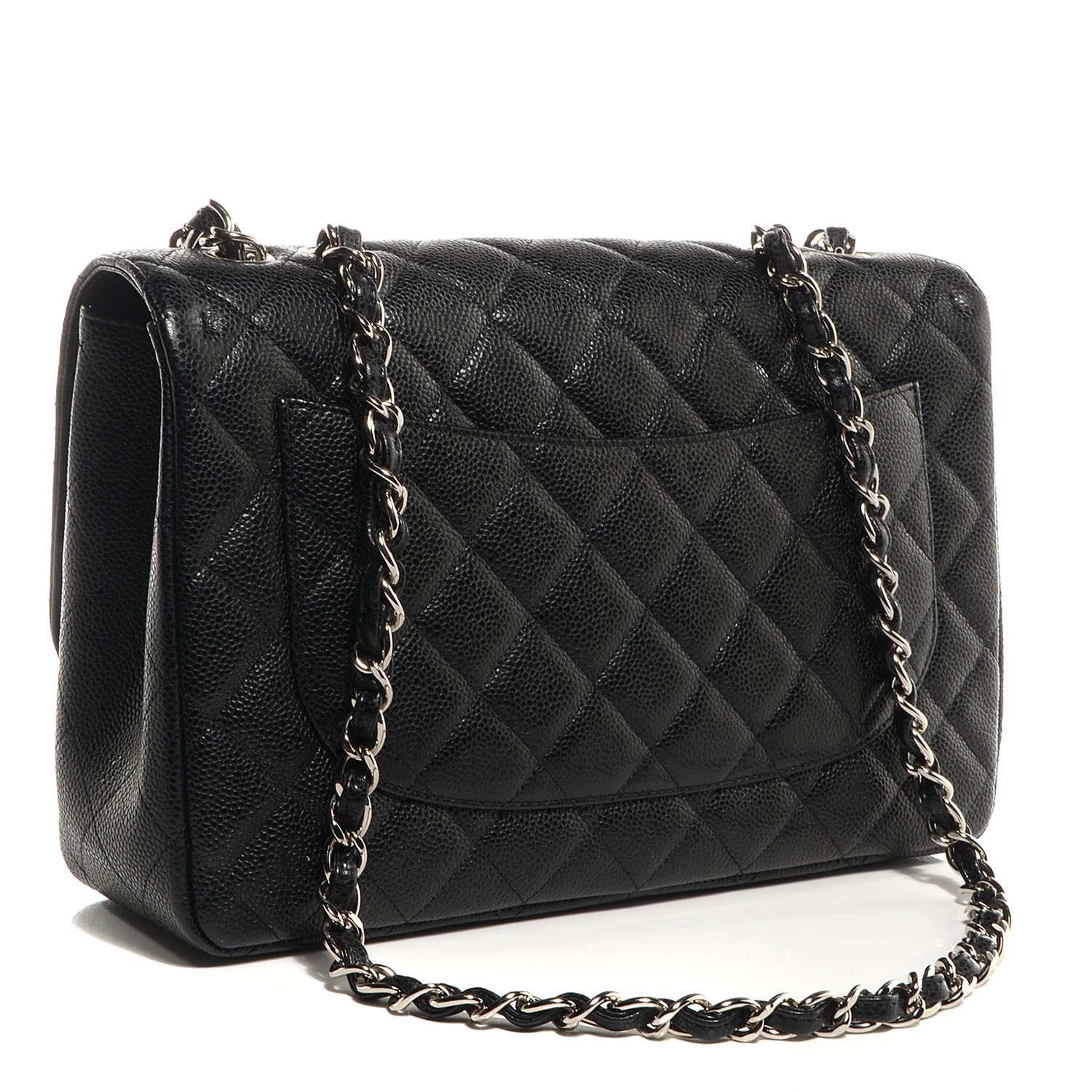 Chanel Caviar Jumbo Single Flap Black 3 of 9