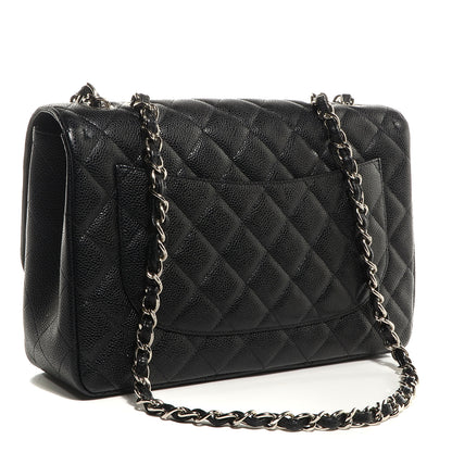 Chanel Caviar Jumbo Single Flap Black 3 of 9