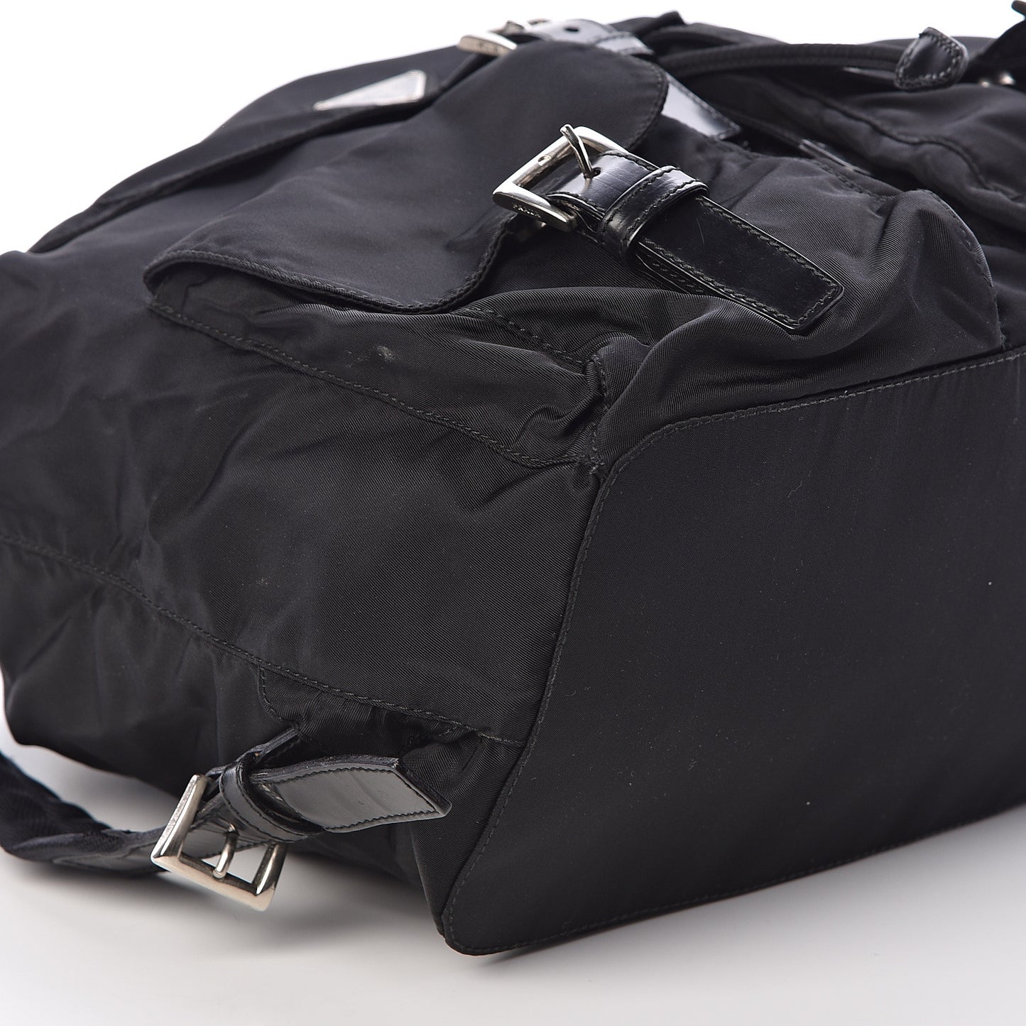 Nylon Vela Medium Backpack Black