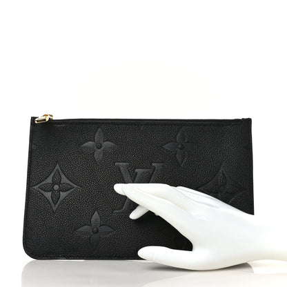 Louis Vuitton Empreinte Monogram Giant Neverfull MM Pochette Black 2 of 7