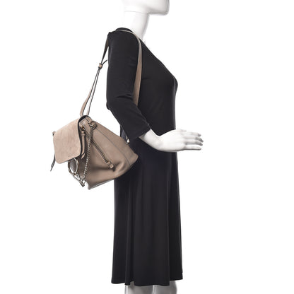 Chloe Suede Calfskin Small Faye Backpack Motty Grey 3 of 14