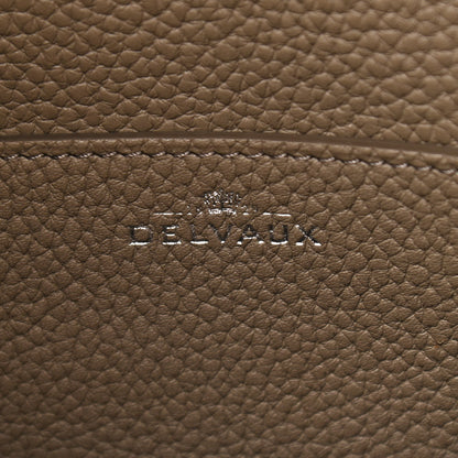 Delvaux Taurillon Pin Daily Surpique Bucket Taupe 6 of 9