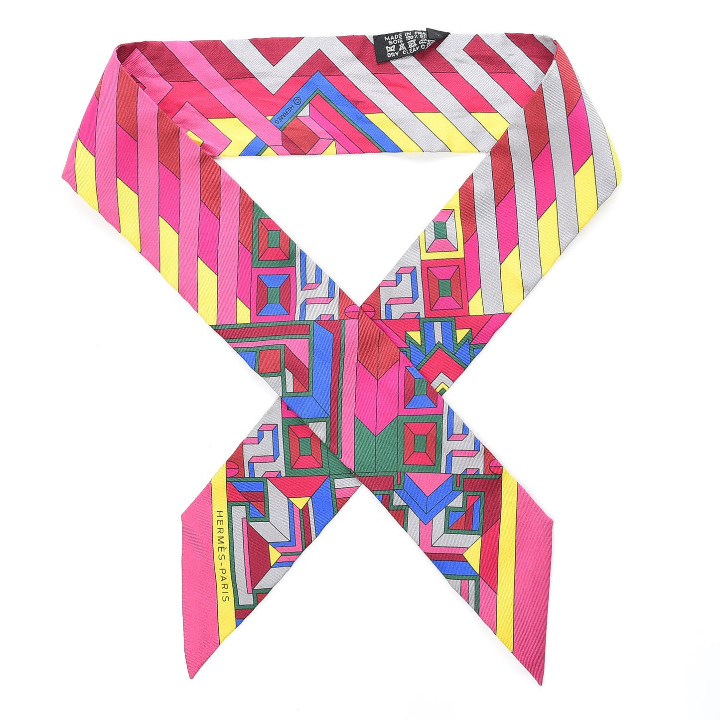 Silk Le Fil d'Ariane Twilly Rose Vif Jaune Bleu