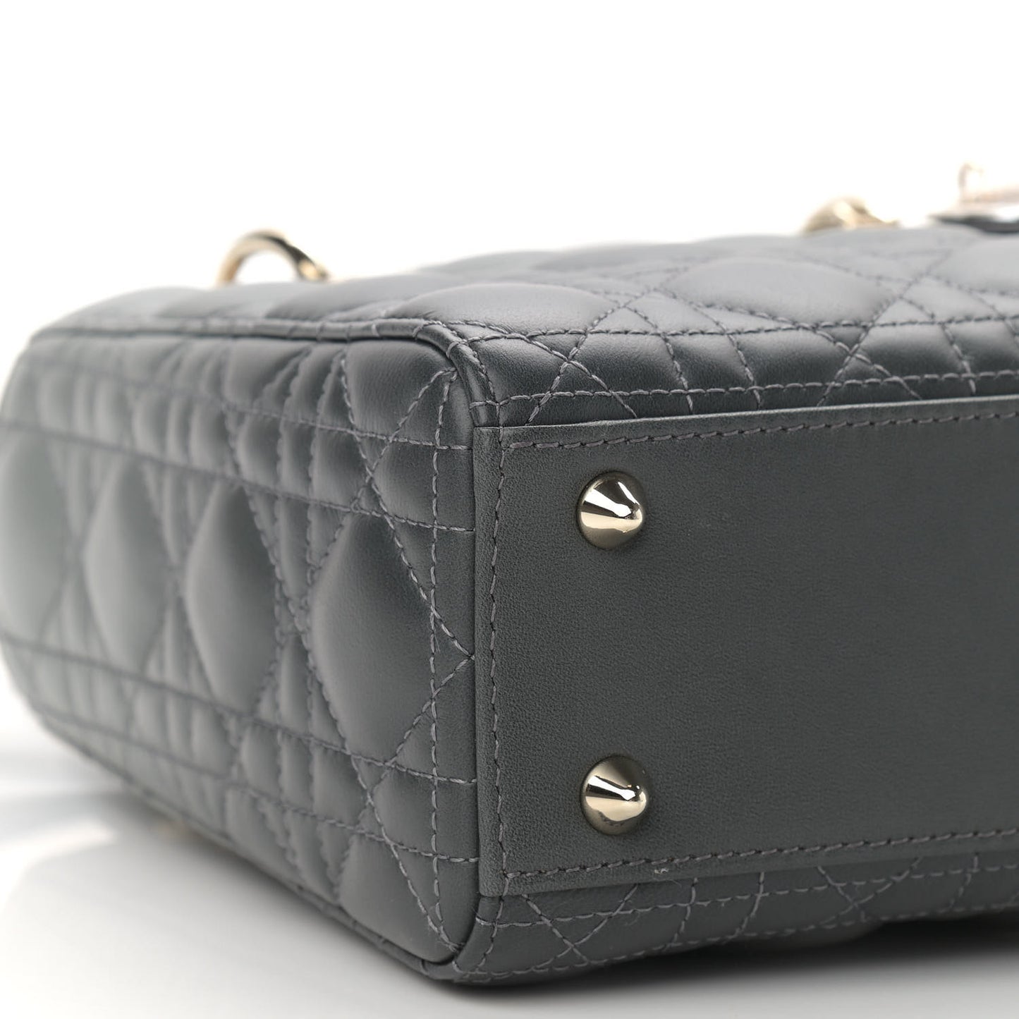 Lambskin Cannage Gradient Small My ABCDior Lady Dior Grey