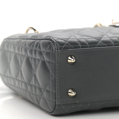 Christian Dior Lambskin Cannage Gradient Small My ABCDior Lady Dior Grey 9 of 10