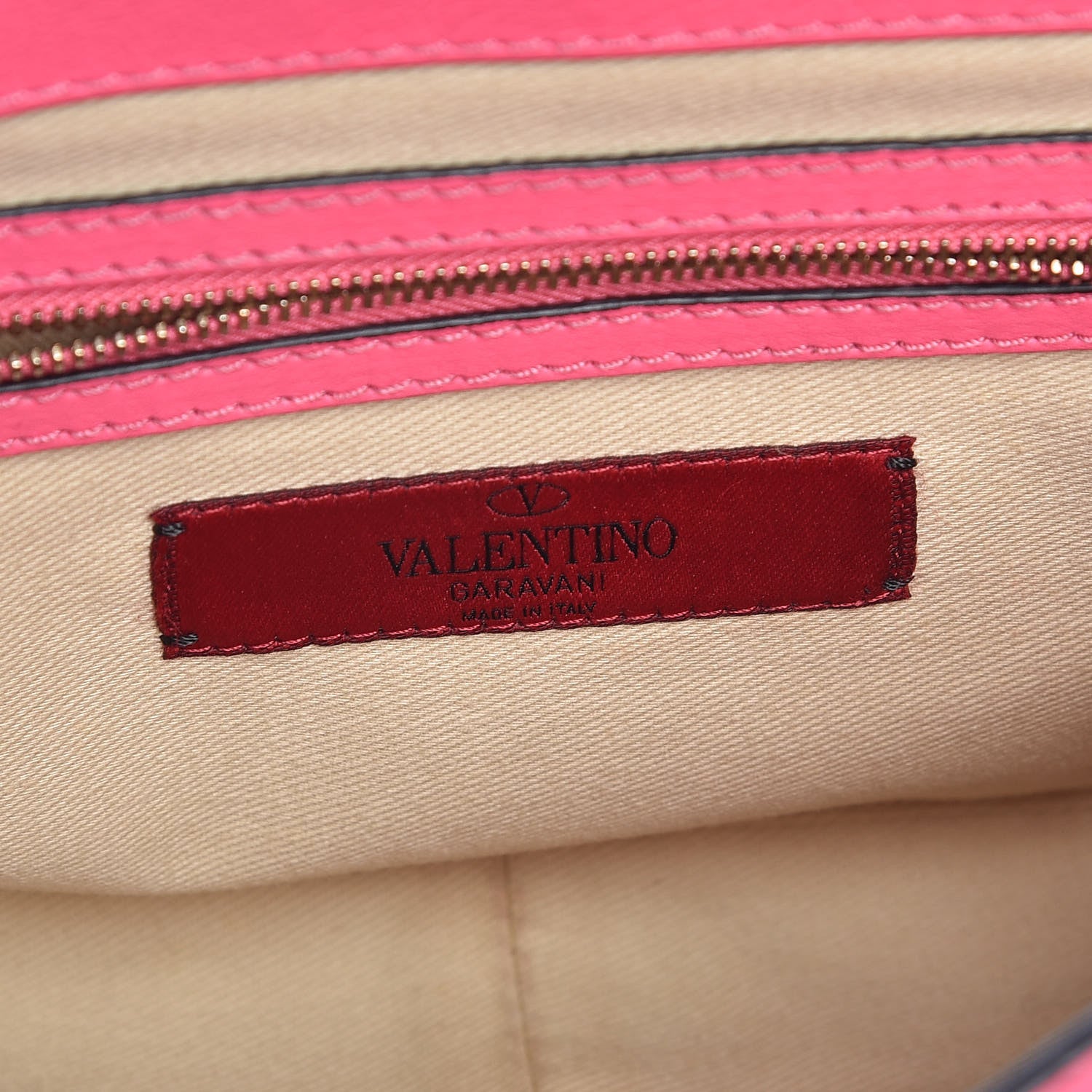 Valentino Garavani Vitello Rockstud Chain Strap Shoulder Bag Fuxia Fluo 6 of 12
