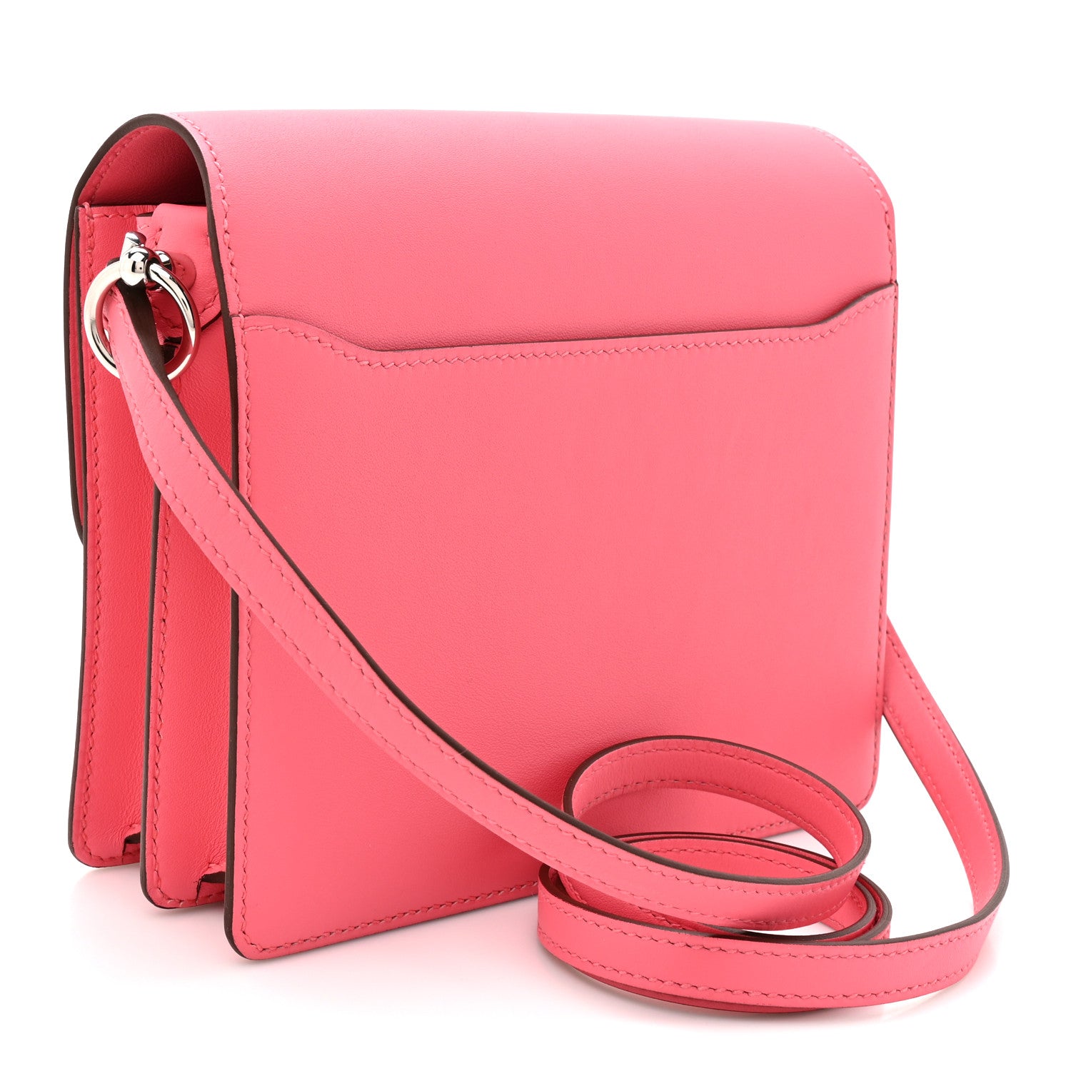 Hermes Swift Mini Sac Roulis Rose Azalee 3 of 11