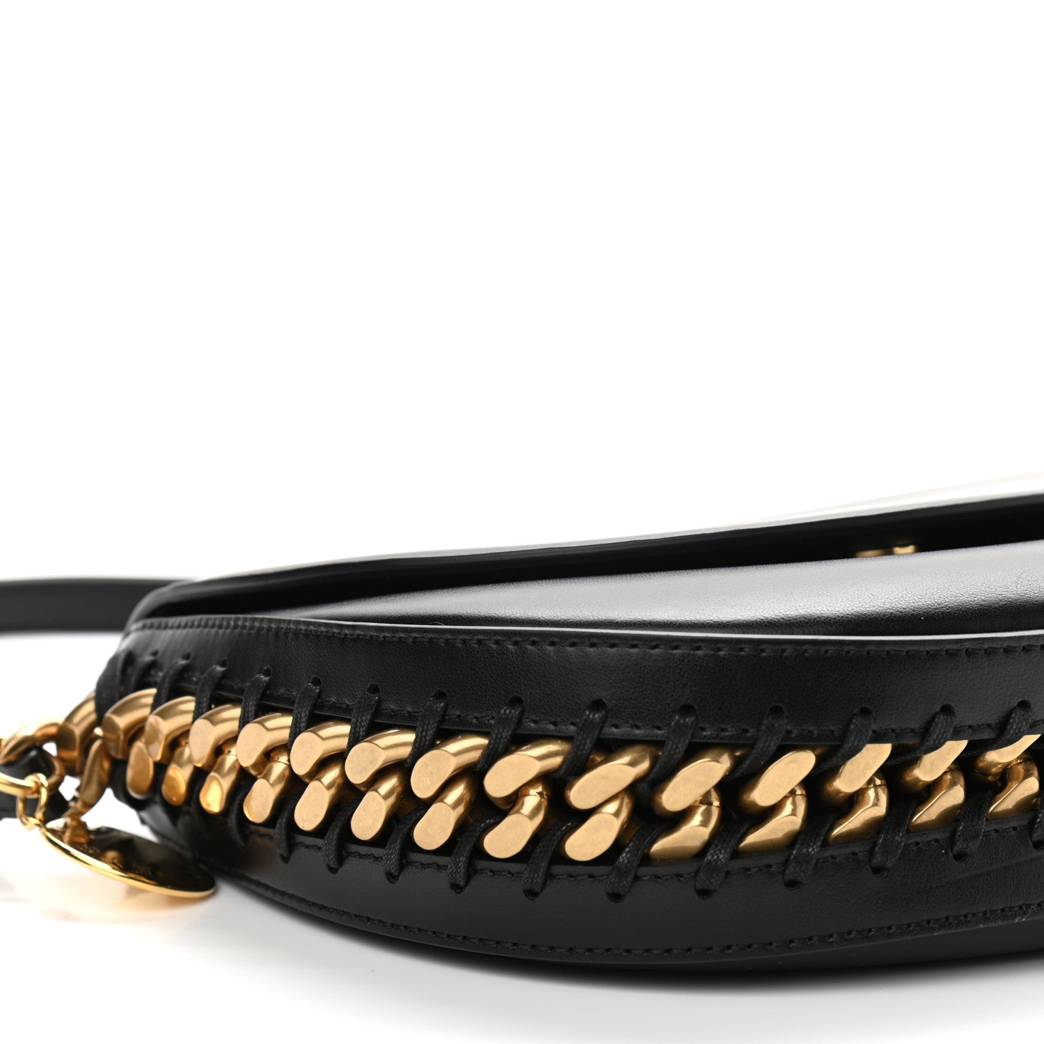 Stella McCartney Eco Alter Nappa Medium Frayme Shoulder Bag Black 9 of 11