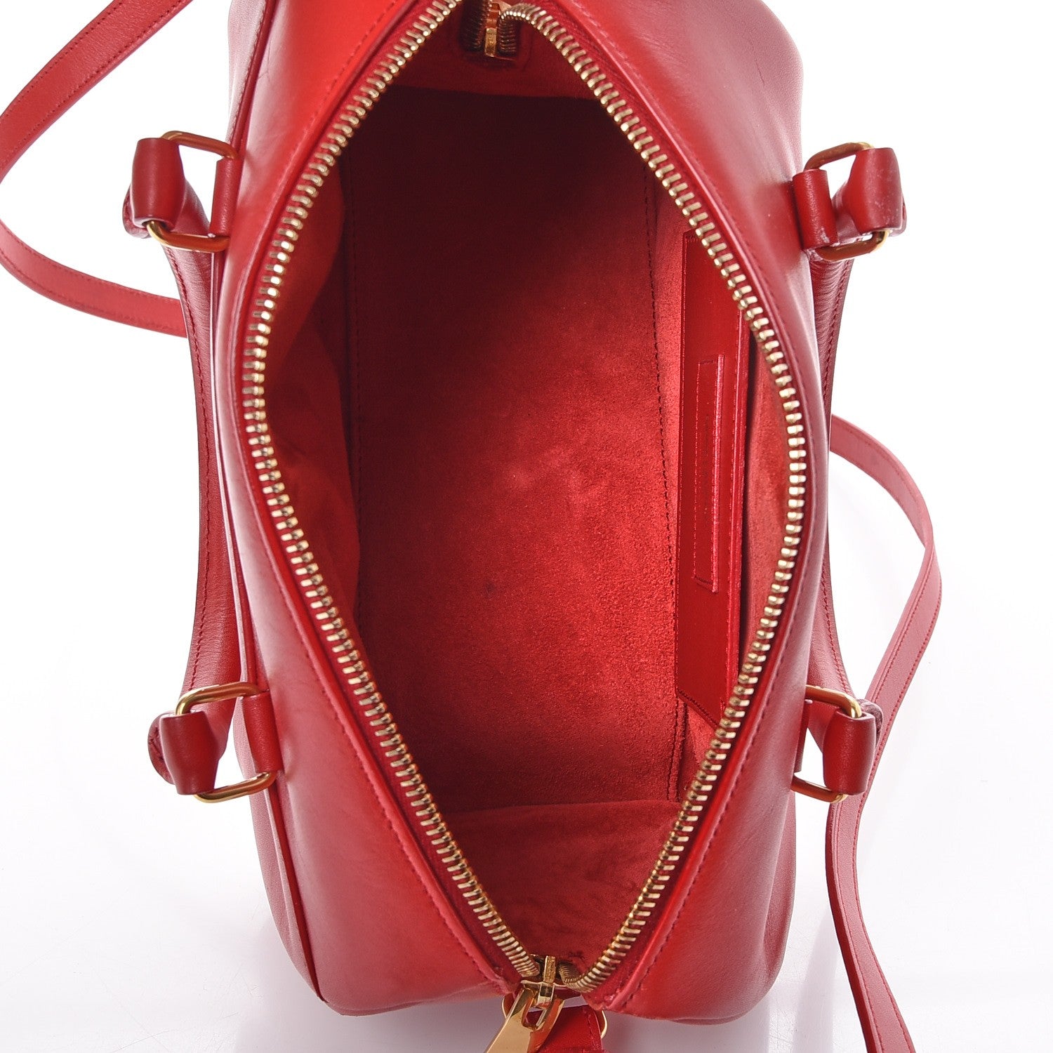 Saint Laurent Calfskin Classic Baby Duffle Red 5 of 7