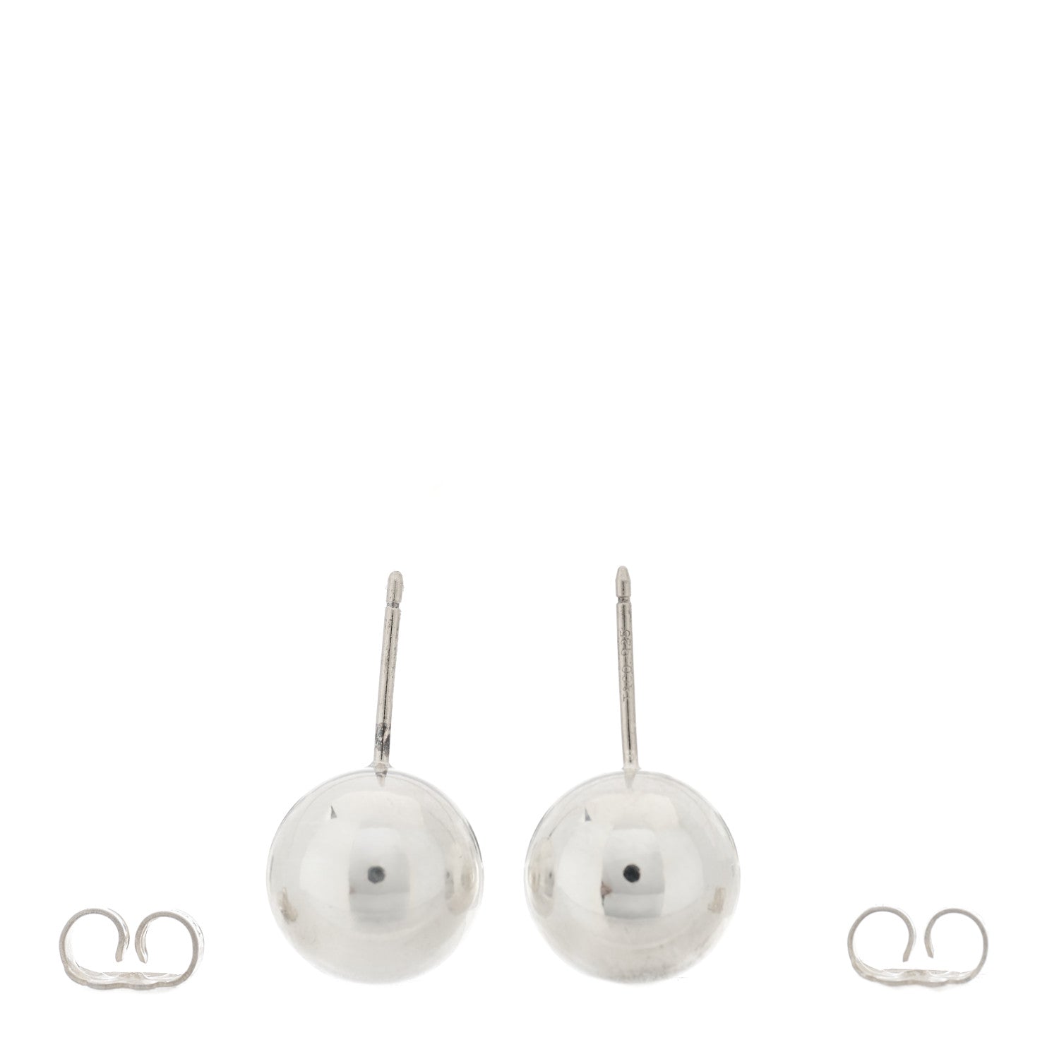 Tiffany Sterling Silver 10mm HardWear Ball Earrings 3 of 4