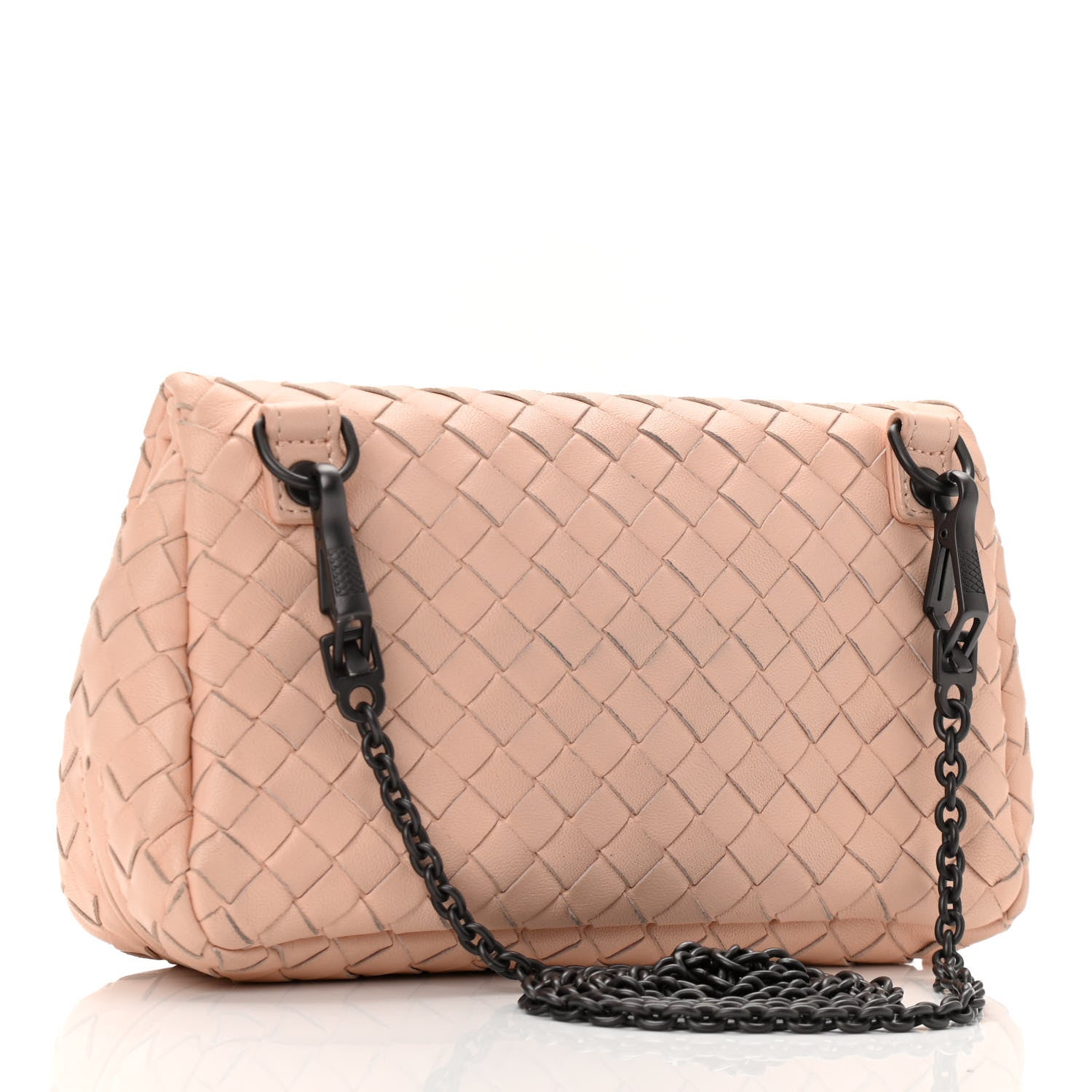Bottega Veneta Nappa Intrecciato Mini Chain Messenger Flamingo 3 of 10