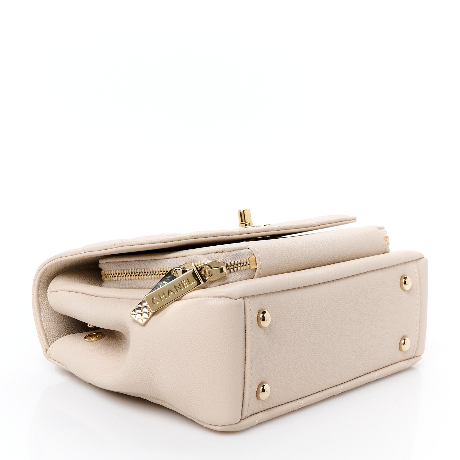 Chanel Caviar Quilted Medium Business Affinity Flap Light Beige 4 of 12