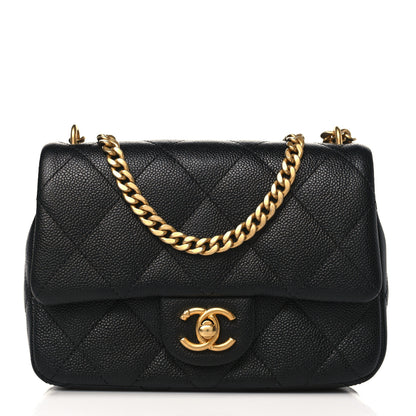 Chanel Caviar Quilted Mini Sweetheart Rectangular Flap Black 1 of 9