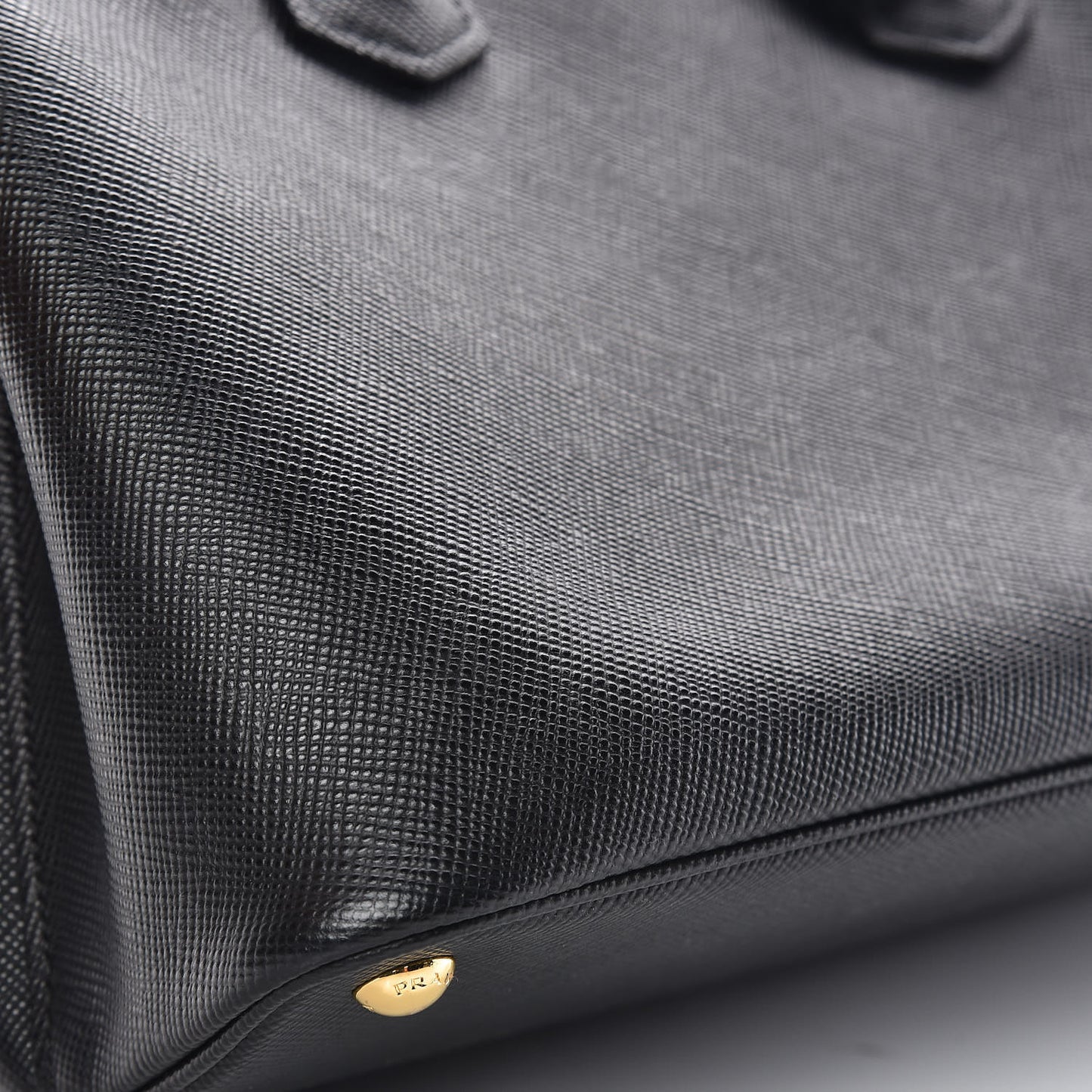 Saffiano Cuir Medium Double Bag Black