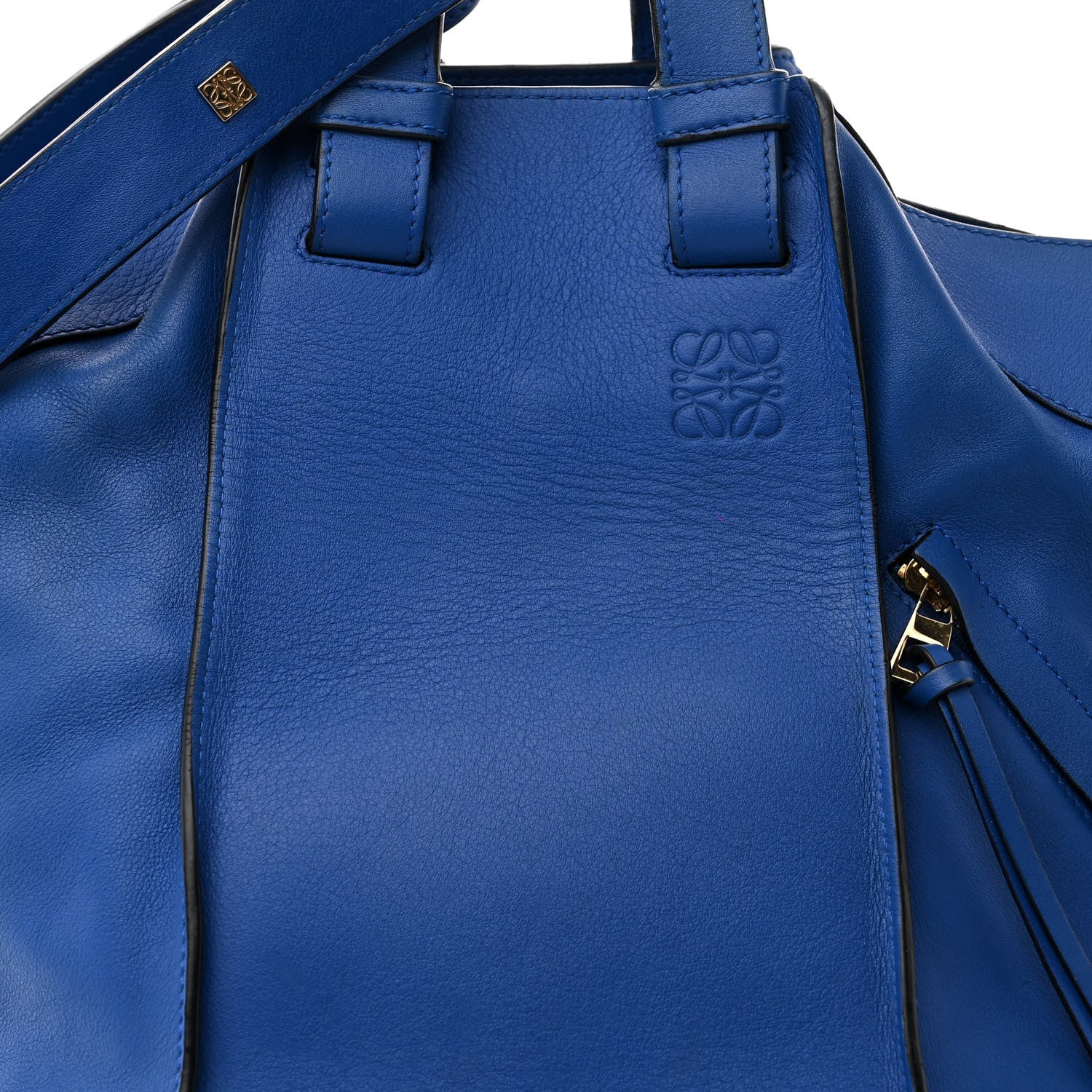 Loewe Calfskin Medium Hammock Shoulder Bag Electric Blue 8 of 17
