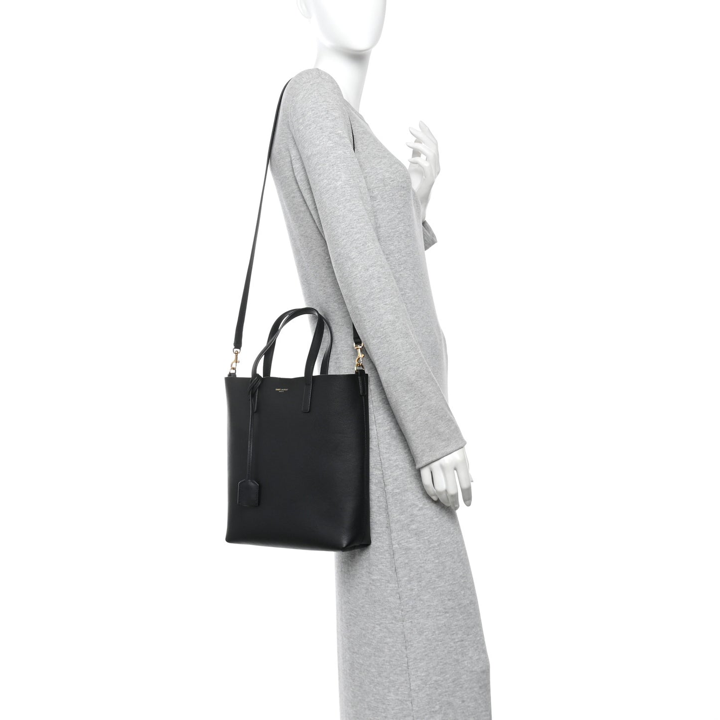 Calfskin Toy Shopping Tote Black