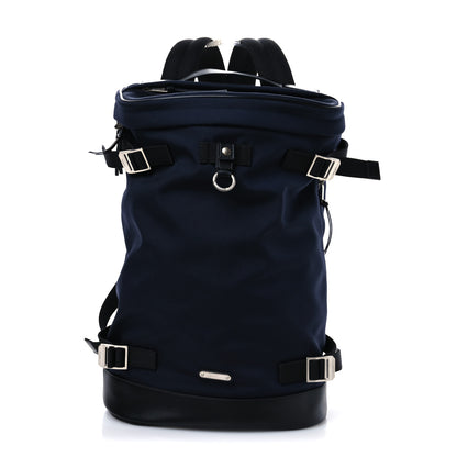 Saint Laurent Canvas Calfskin Rivington Race Backpack Black Navy 1 of 9