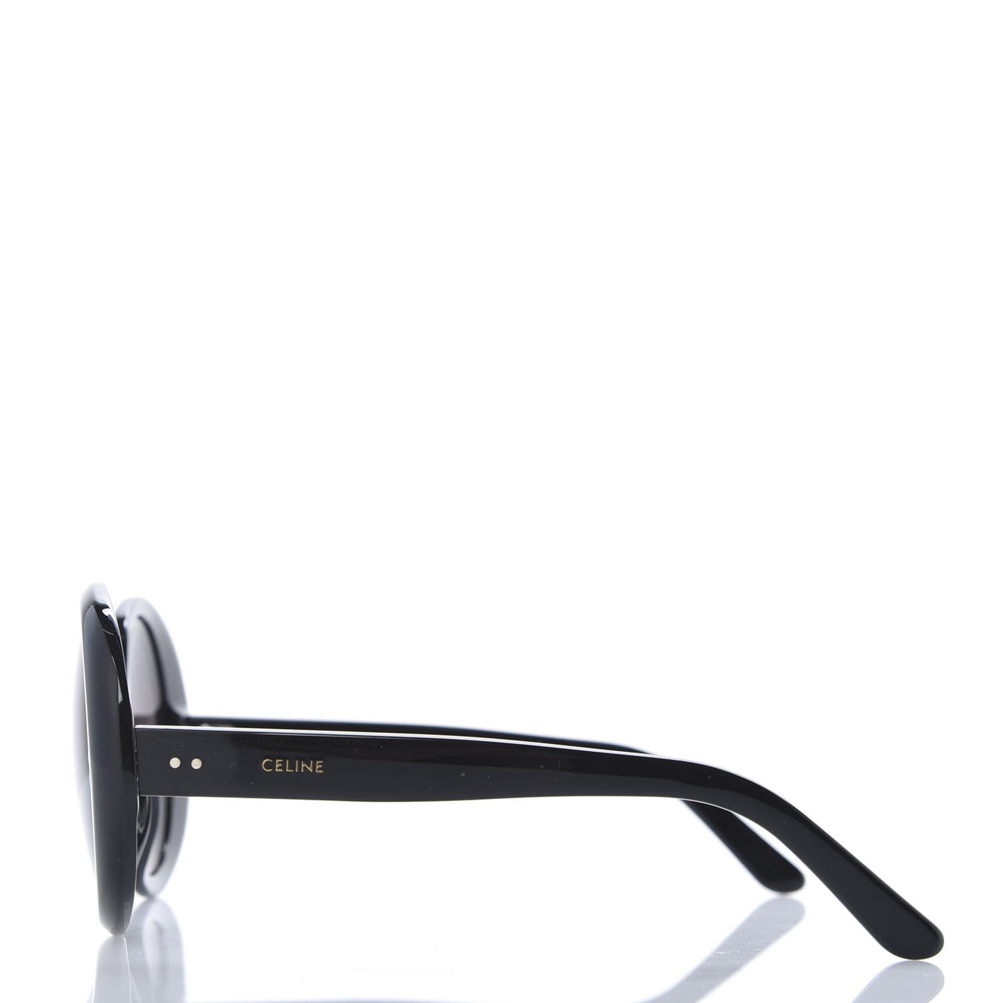 Acetate Polarized Oval Sunglasses CL 40065I Black