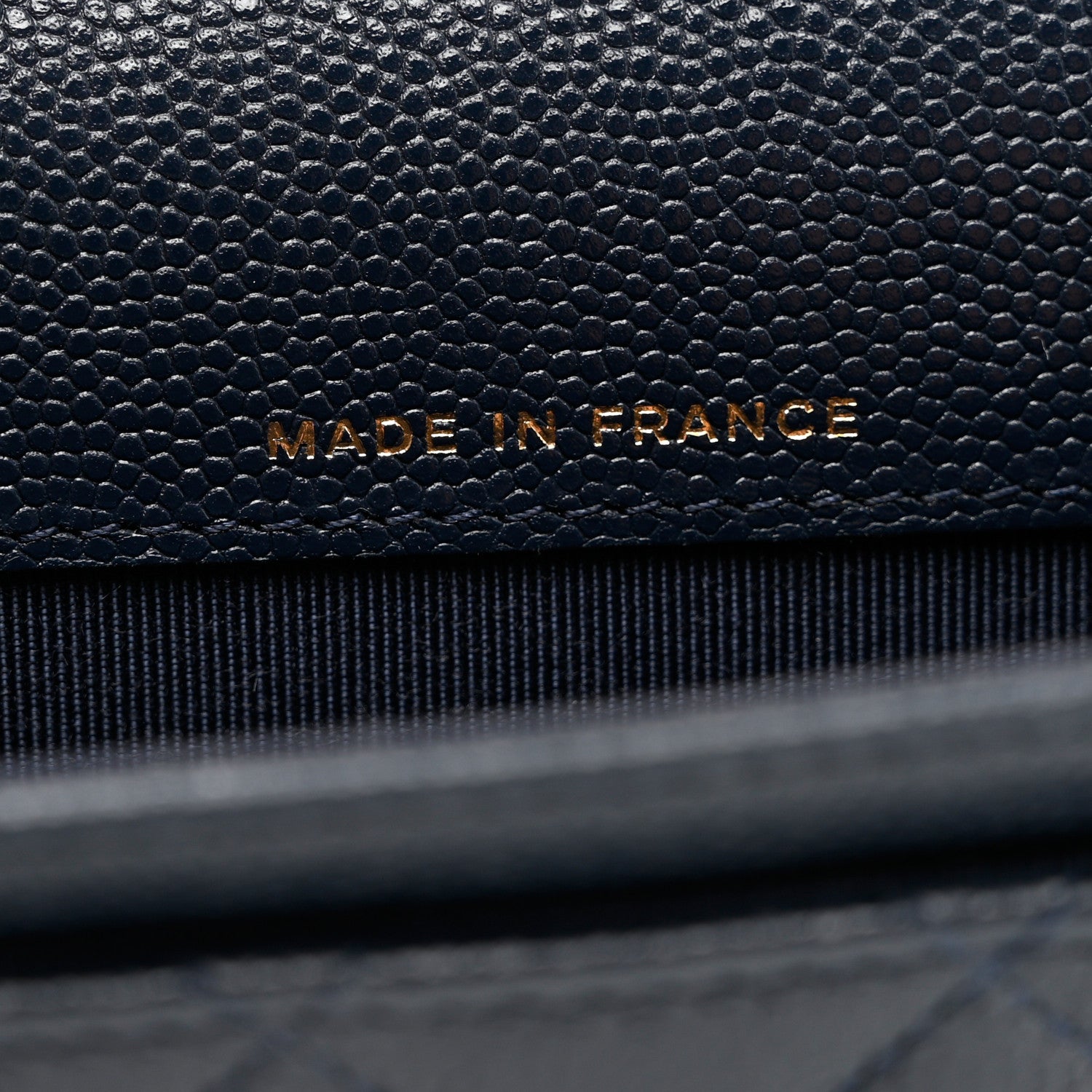 Chanel Caviar Quilted Flap Card Holder Wallet Navy Blue 6 of 8