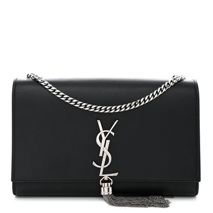 Saint Laurent Smooth Calfskin Medium Classic Monogram Kate Tassel Satchel Black 1 of 13