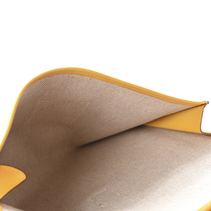 Hermes Courchevel Jige PM Clutch Jaune D'Or 5 of 10