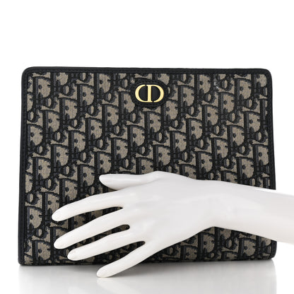 Christian Dior Oblique 30 Montaigne Pouch Blue 2 of 11