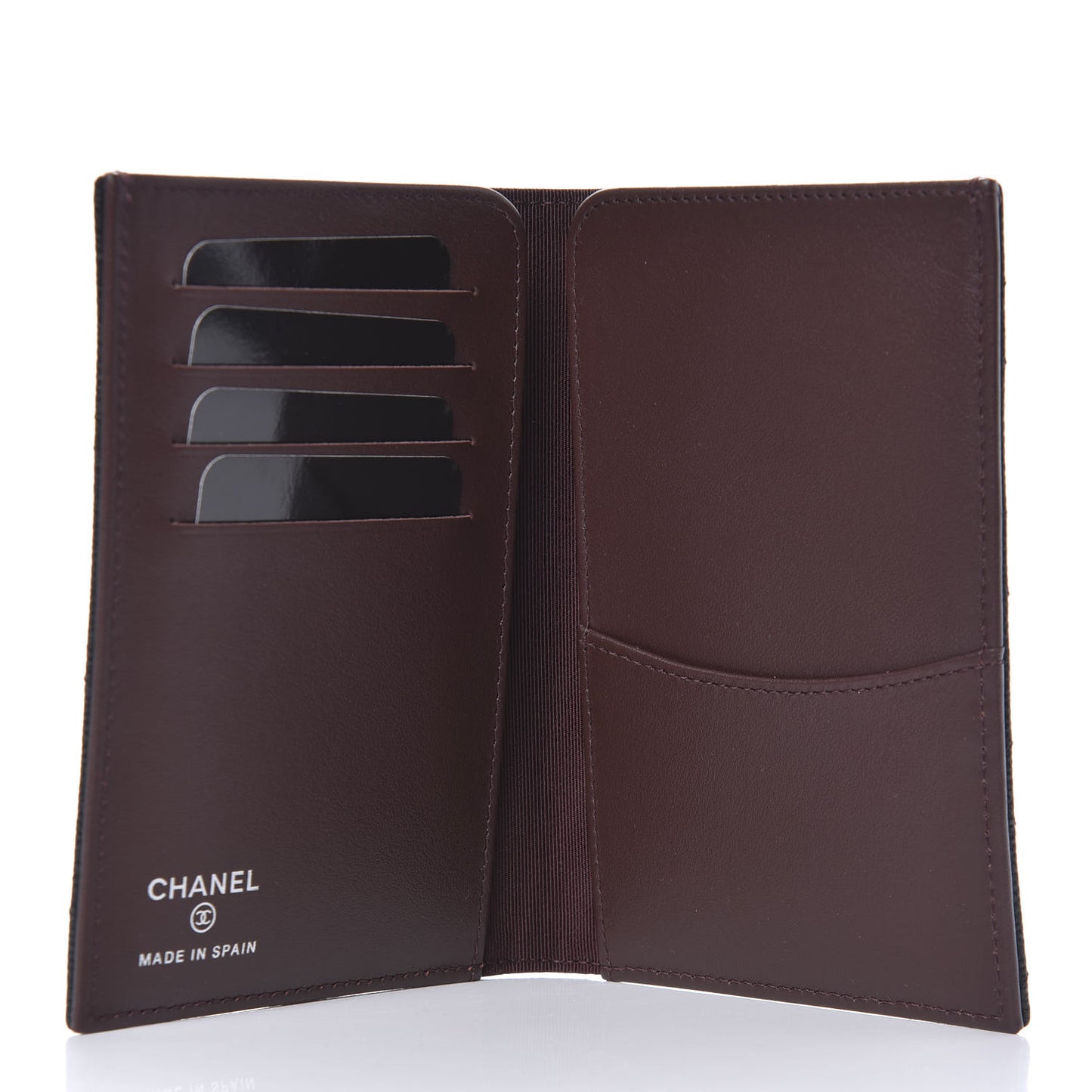 Caviar Quilted Passport Holder Black