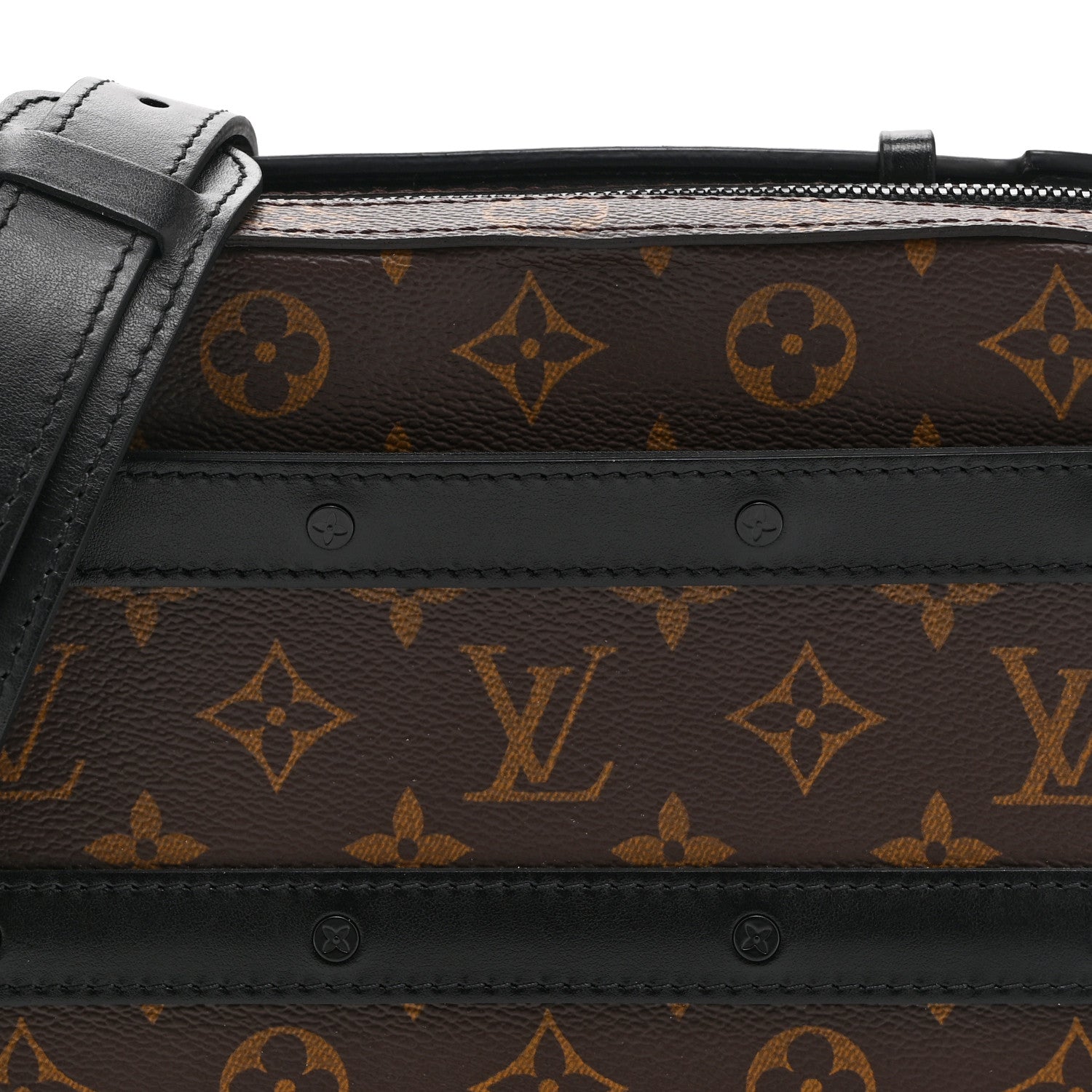 Louis Vuitton Monogram Macassar Handle Soft Trunk Black 7 of 9