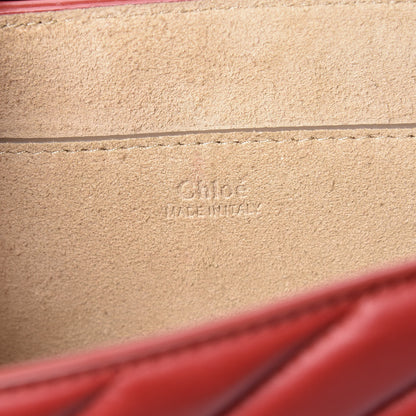 Chloe Calfskin Quilted Mini Drew Bijou Shoulder Bag Dahlia Red 6 of 13