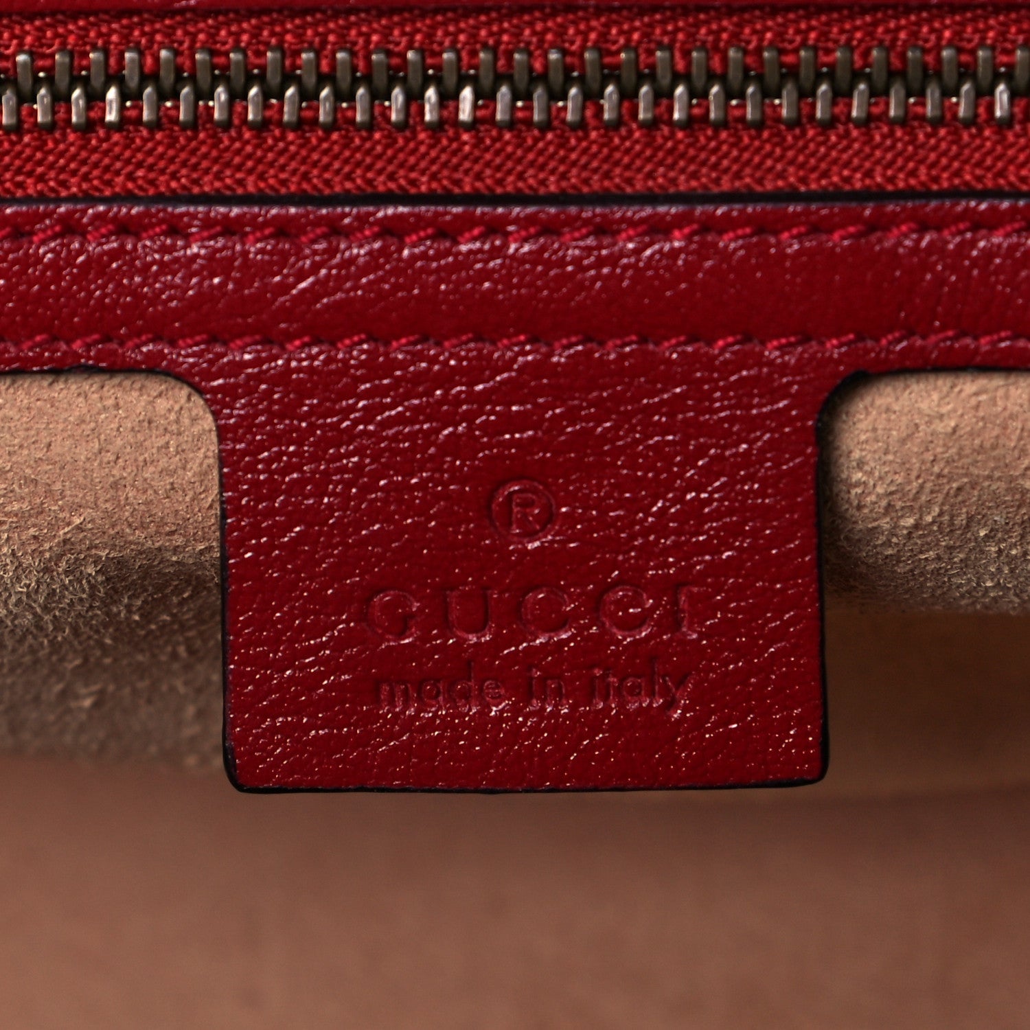 Gucci Vintage Effect Calfskin Matelasse Diagonal Small Torchon GG Marmont Shoulder Bag Black Romantic Cherry 7 of 8