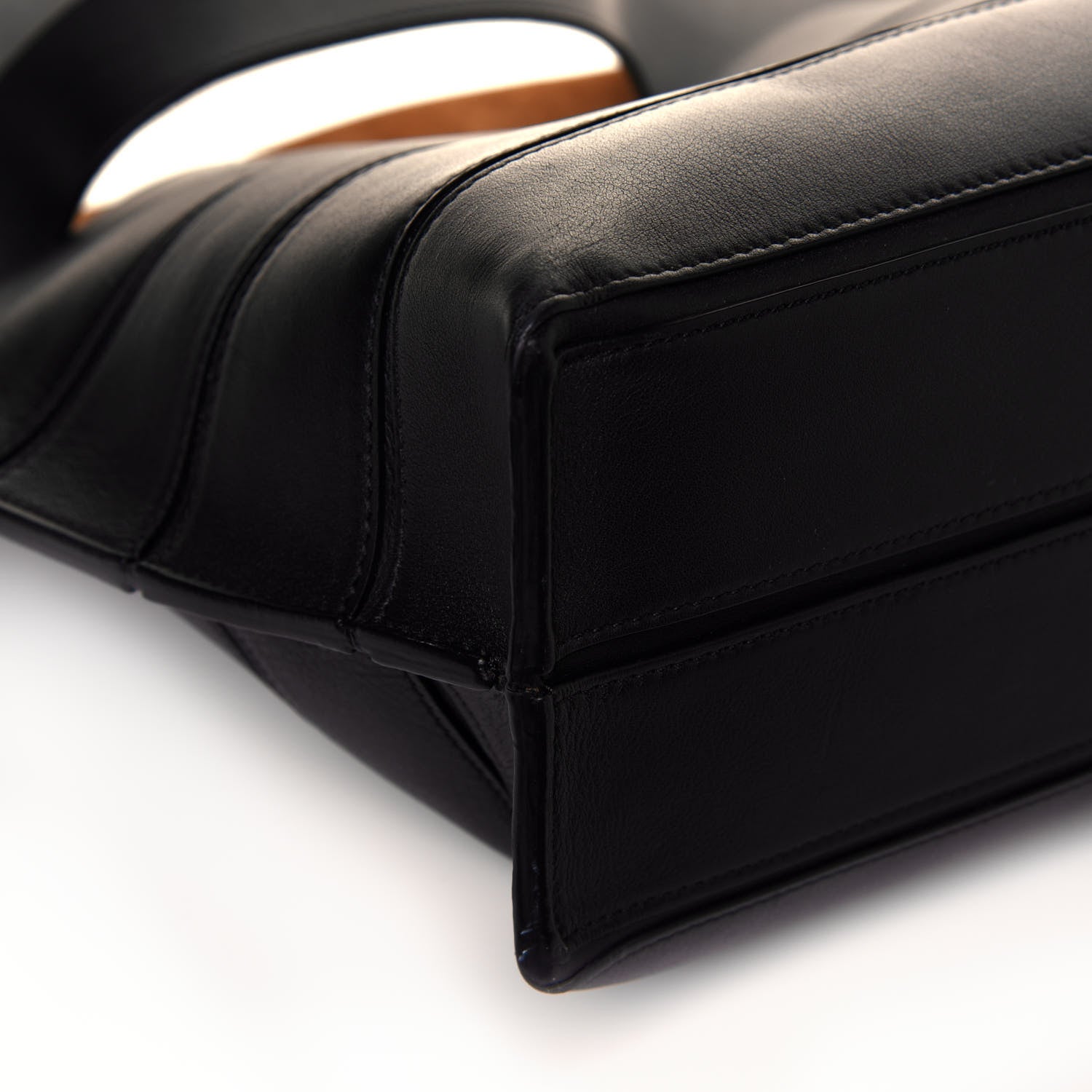 Loewe Calfskin Strip Shoulder Bag Black 8 of 11
