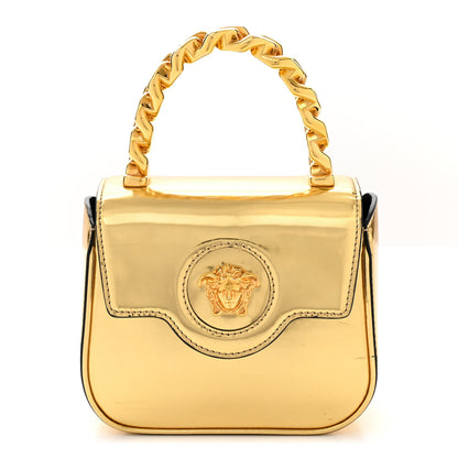 Versace Metallic Calfskin Mini La Medusa Bag Gold 1 of 10
