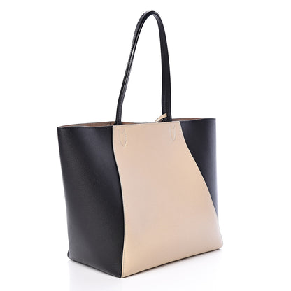 Louis Vuitton Calfskin Lockme Cabas Vanille Black 3 of 9