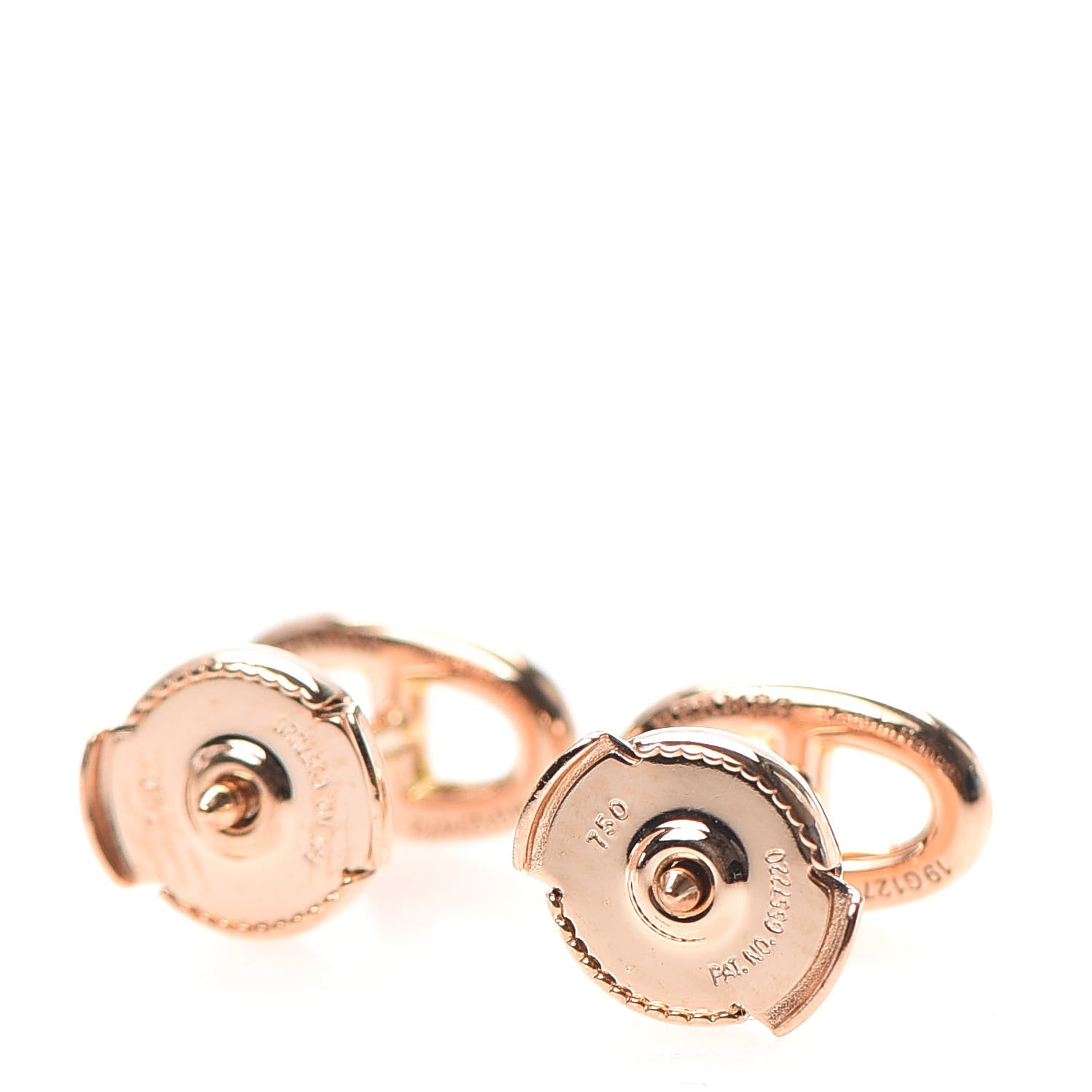 Hermes 18K Rose Gold TPM Farandole Stud Earrings 3 of 5