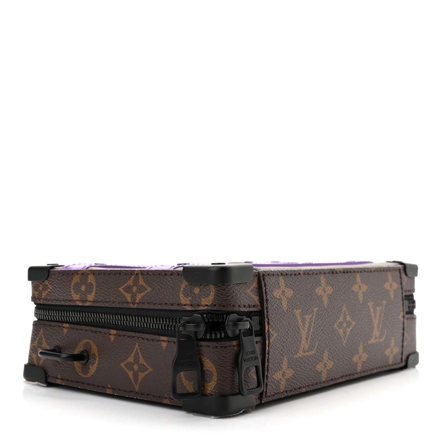 Louis Vuitton Monogram Macassar Handle Soft Trunk Purple 3 of 9