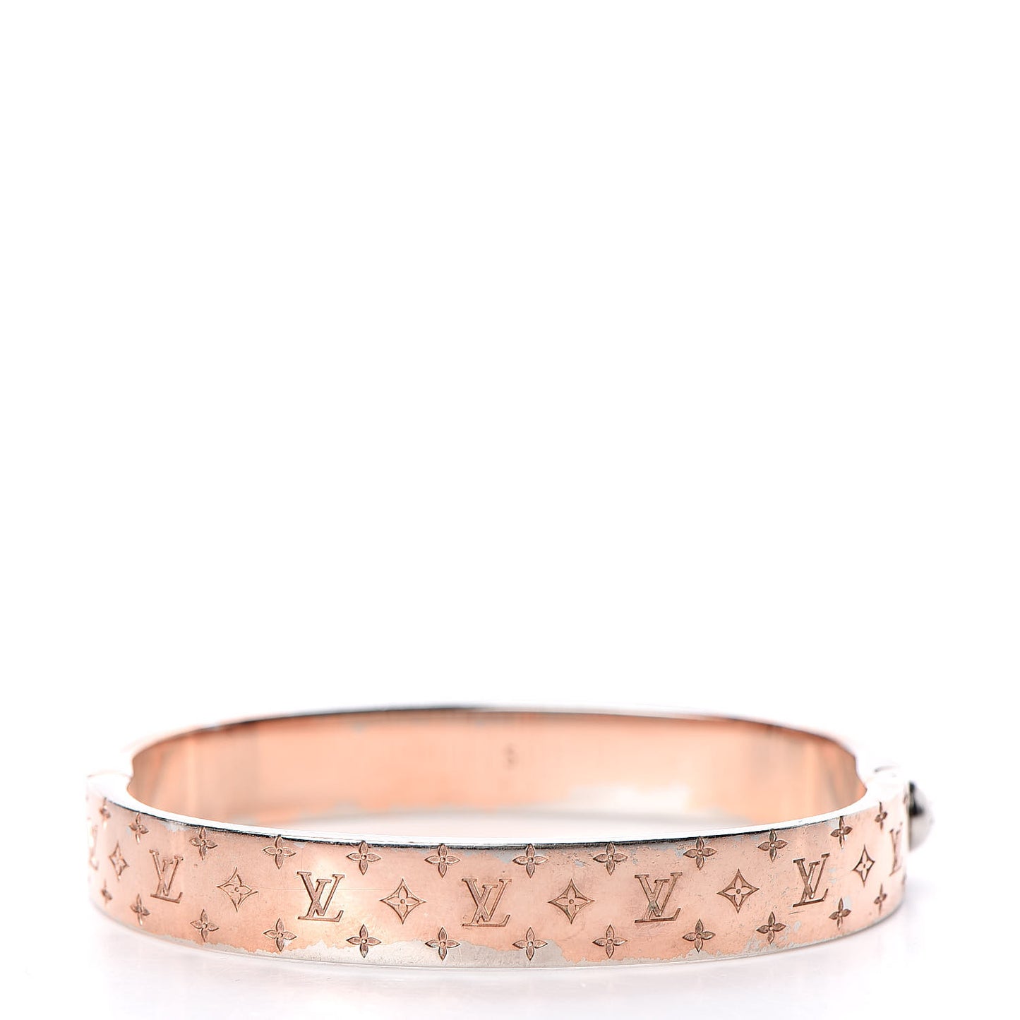 Monogram Nanogram Cuff S Pink Gold