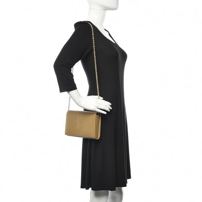 Saint Laurent Calfskin Belle de Jour Chain Clutch Beige 2 of 11