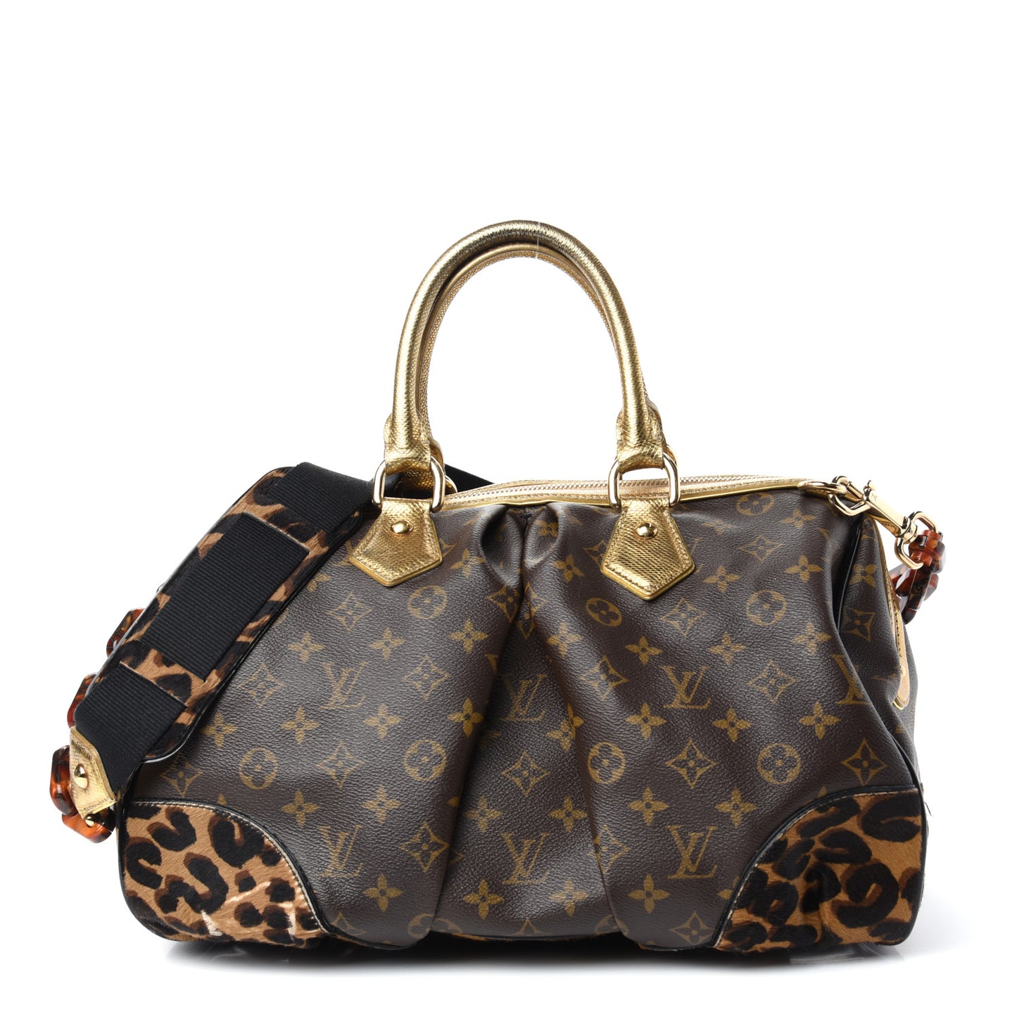 Monogram Leopard Stephen Bag