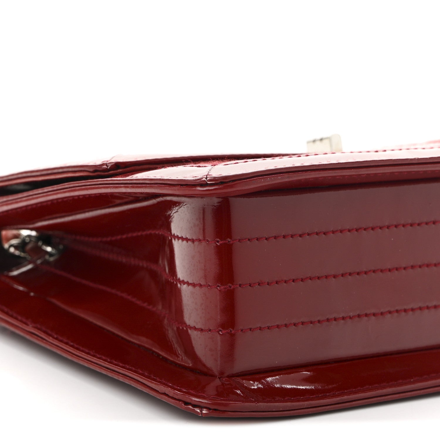 Chanel Jersey Patent Quilted 2.55 Reissue Flap Red 9 of 10