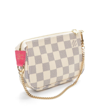 Louis Vuitton Damier Azur 2015 Christmas Animation Mini Pochette Accessories 3 of 7