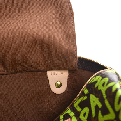 Louis Vuitton Monogram Graffiti Speedy 30 Green 7 of 7